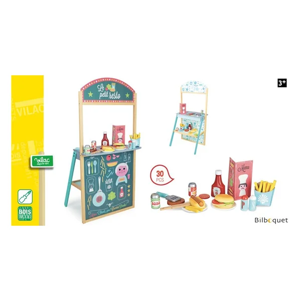 Petit resto - Jour de marché - Jouets en bois