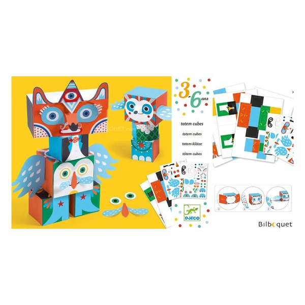 Petits cadeaux des petits Drôles de bêtes-Totem cubes