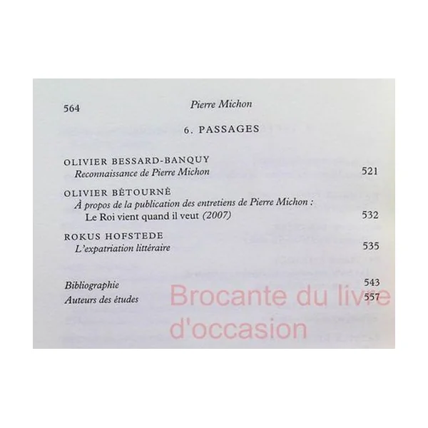Pierre Michon La Lettre et son ombre
