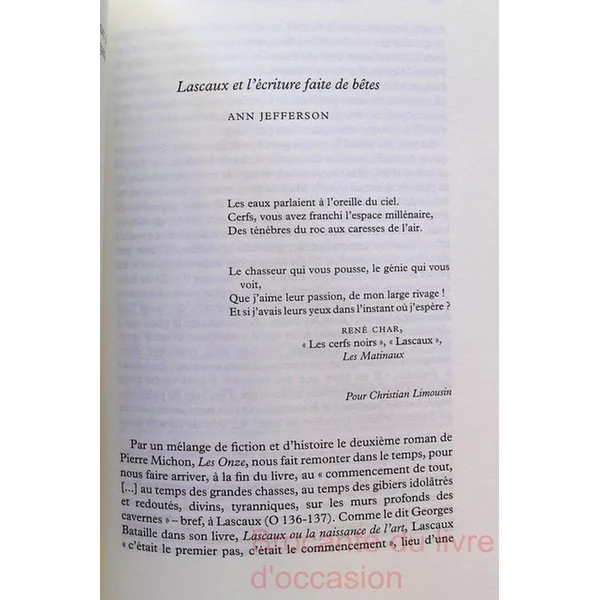 Pierre Michon La Lettre et son ombre