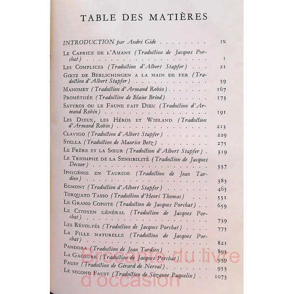 Pléiade - Goethe: Thé^atre complet