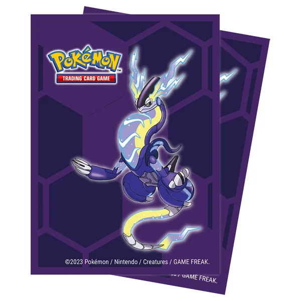 Pokemon Ultrapro Deck Protector Sleeves Miraidon Paquet De 65pcs