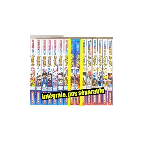 Pokémon : 3 intégrales (15 tomes)