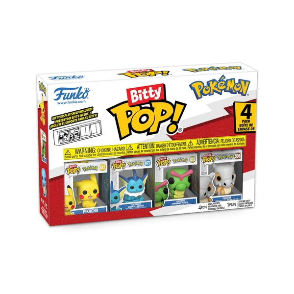 Pokémon - pack 4 figurines Bitty POP! Vinyl Series 1 2 cm