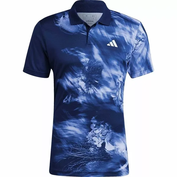 Polo Adidas Melbourne HEAT.RDY FreeLift Printed Bleu