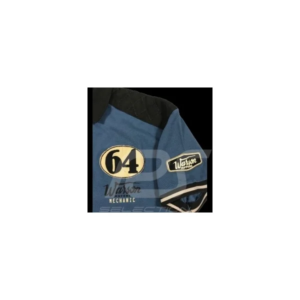 Polo Daytona 64 Warson Bleu - homme