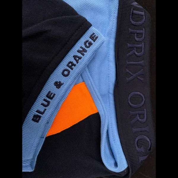 Polo Gulf Racing Stripes Bleu marine - homme