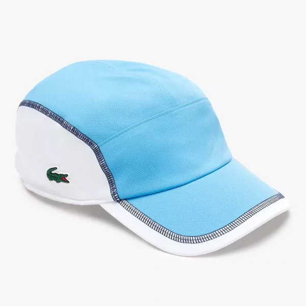 Polo Lacoste Tennis Novak Djokovic Bleu Clair Version Fan