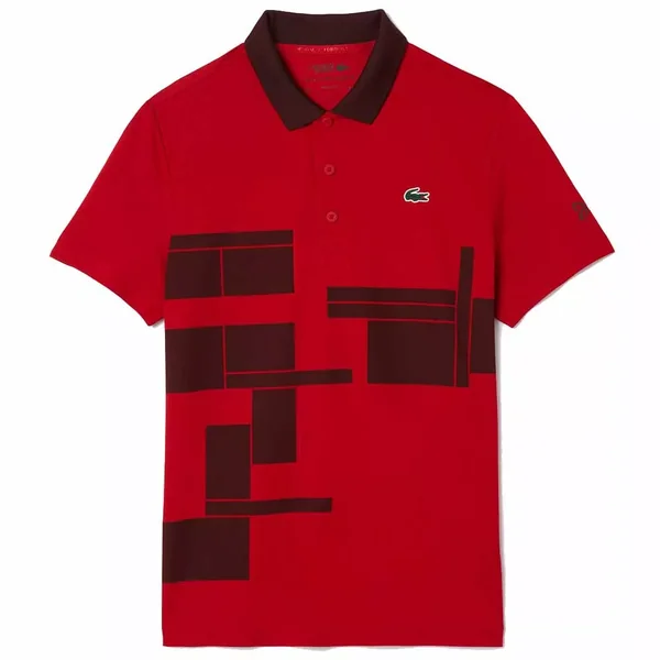 Polo Lacoste Tennis Novak Djokovic Rouge Version Fan