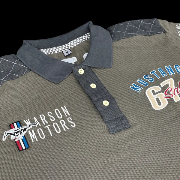 Polo Mustang Sally 67 Vert Kaki - Homme