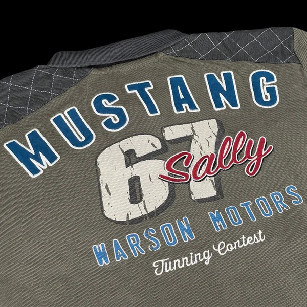 Polo Mustang Sally 67 Vert Kaki - Homme
