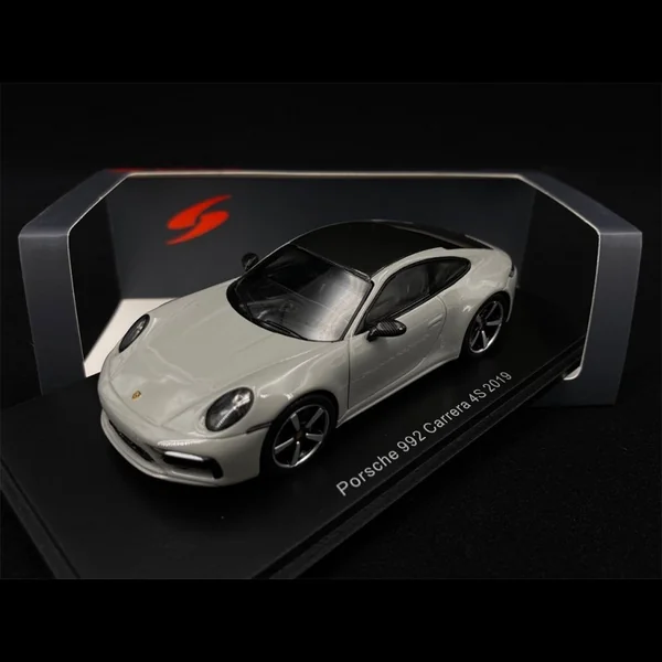Porsche 911 Carrera 4S Type 992 2019 Gris Craie 1/43 Spark S7837
