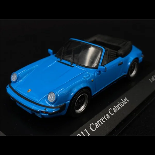 Porsche 911 Carrera Cabriolet 1983 bleu Riviera 1/43 Minichamps 430062036