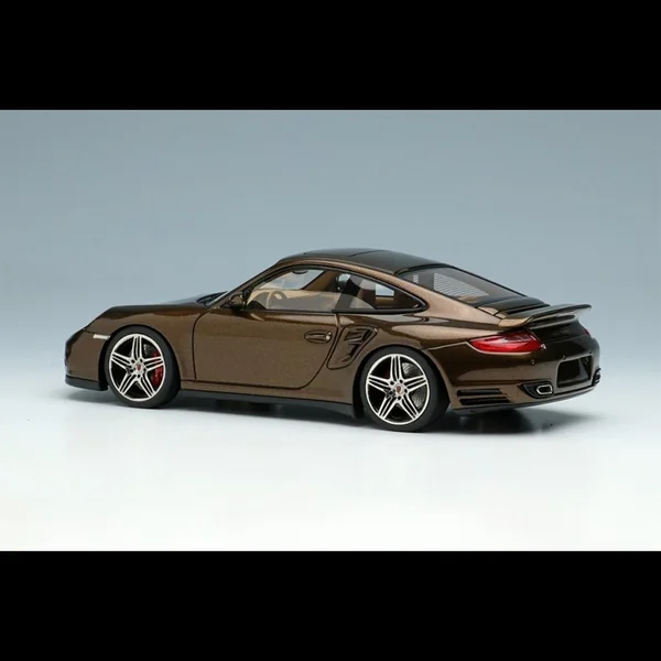 Porsche 911 Turbo Type 997 2006 Macadamia Métallique 1/43 Make Up Vision VM190E