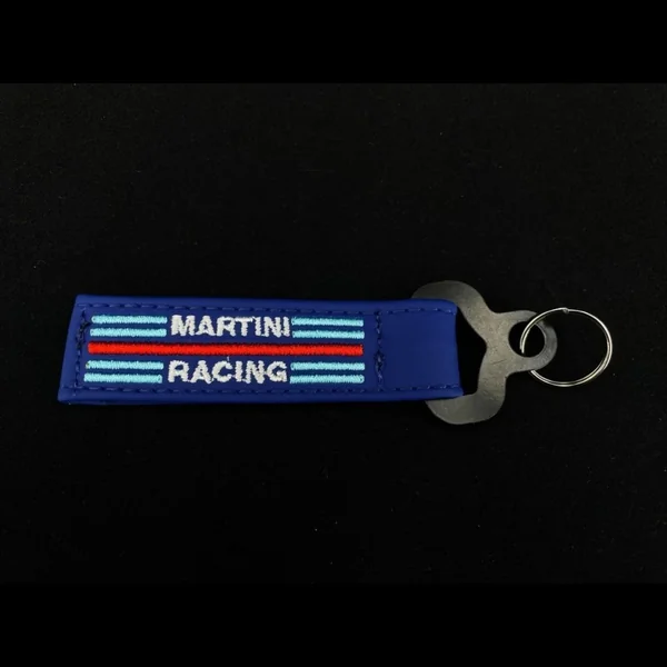 Porte clé Sparco Martini Racing cuir bleu 099070MRAZ
