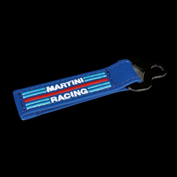 Porte clé Sparco Martini Racing cuir bleu 099070MRAZ