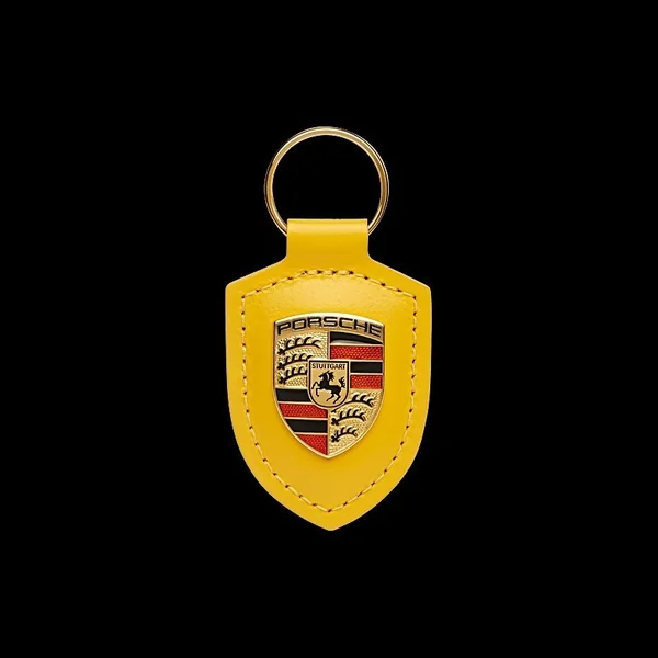 Porte-clés Porsche écusson Jaune Vitesse WAP0500200M12H