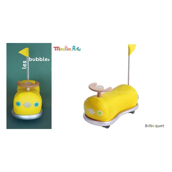 Porteur auto-tamponneuse - jaune - Mémoire d'enfant