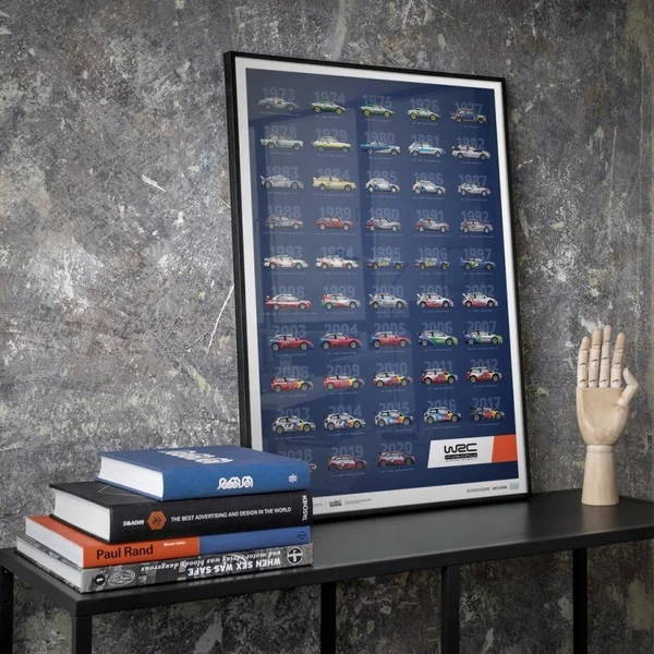 Poster WRC Champions Constructeurs 1973 - 2020 Édition Limitée
