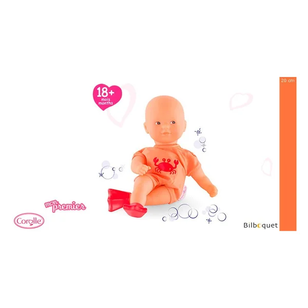 Poupon Mini Bain Orange/Crabe 20cm