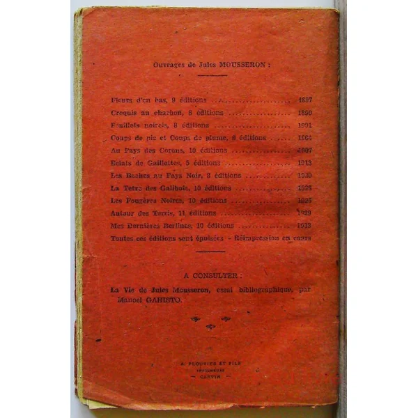 Poèmes posthumes Dans nos mines de charbon