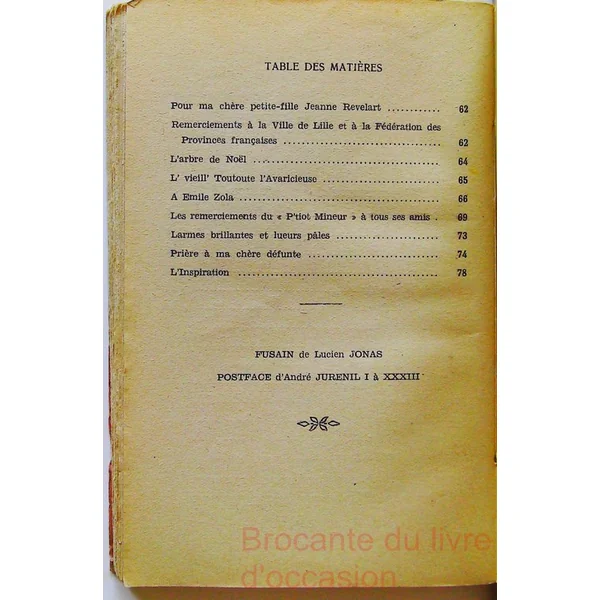 Poèmes posthumes Dans nos mines de charbon