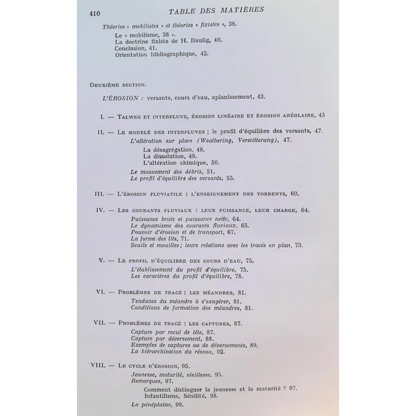 Precis De Geomorphologie - Troisieme Edition
