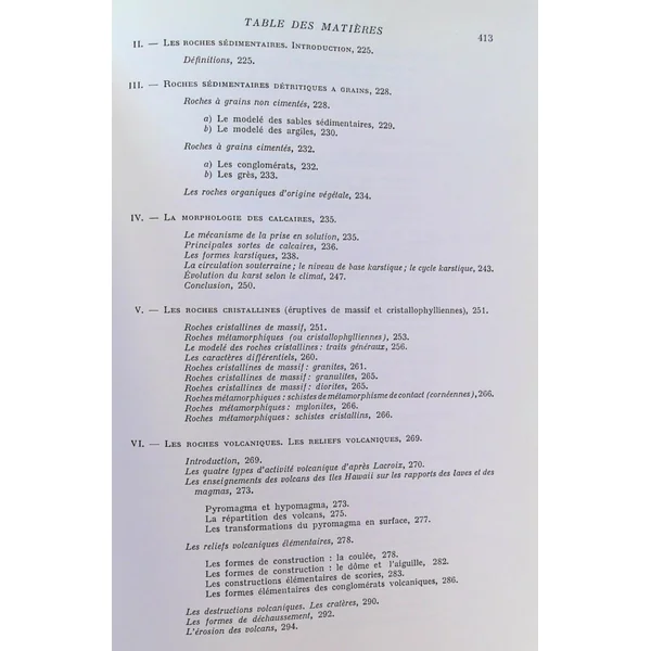 Precis De Geomorphologie - Troisieme Edition