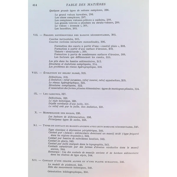 Precis De Geomorphologie - Troisieme Edition