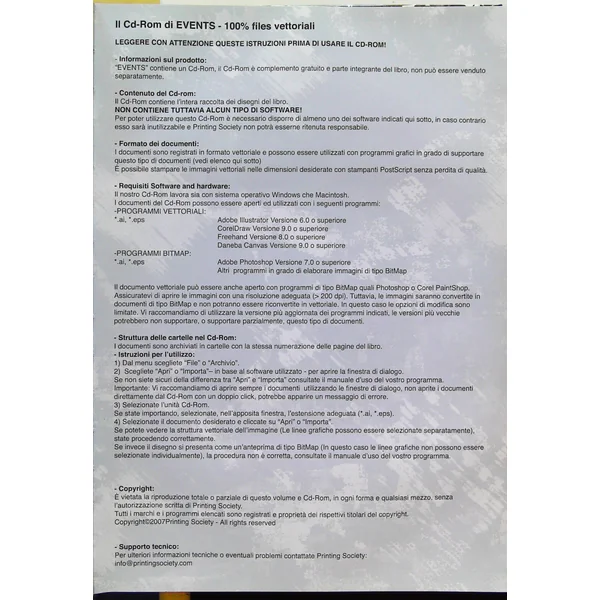 Prin ting Society Events avec CD-