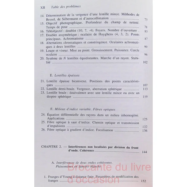 Problèmes résolus d'optique géométrique et ondulatoire-