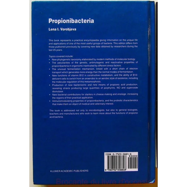 Propionibacteria Livre en Anglais