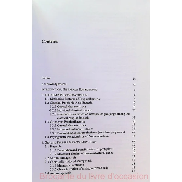 Propionibacteria Livre en Anglais