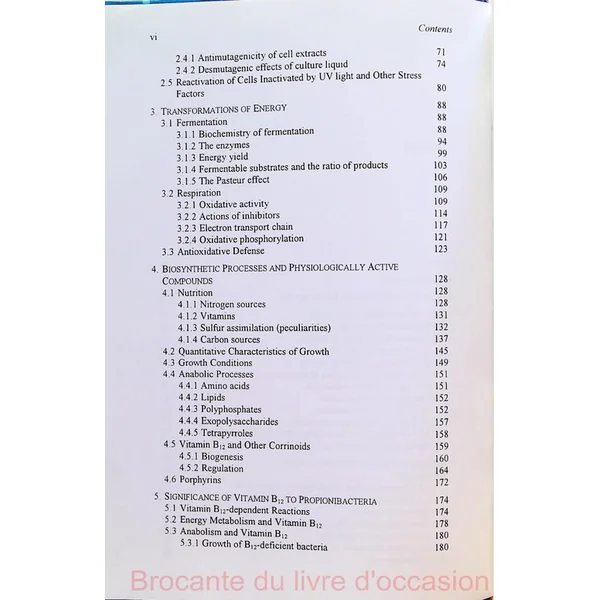 Propionibacteria Livre en Anglais