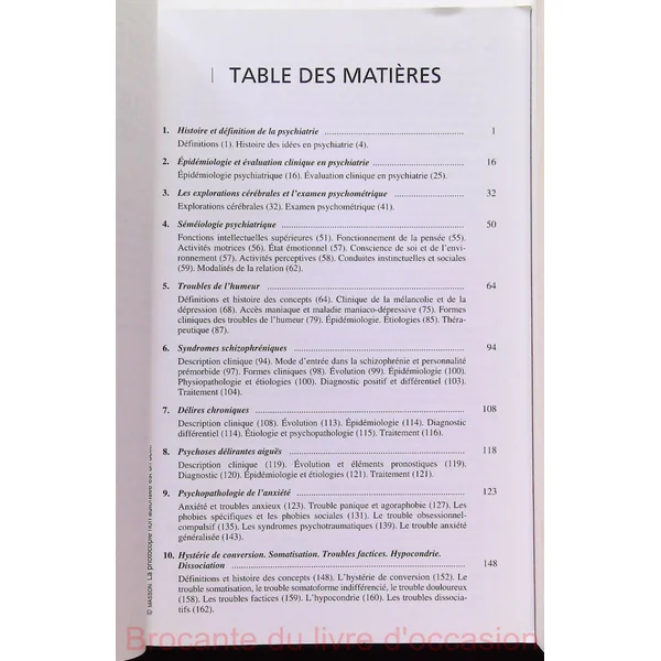 Psychopathologie de l'adulte-