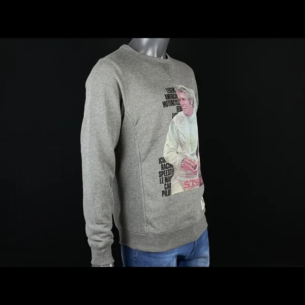 Pull Steve McQueen Snyder Break Le Mans Gris H21403 - homme