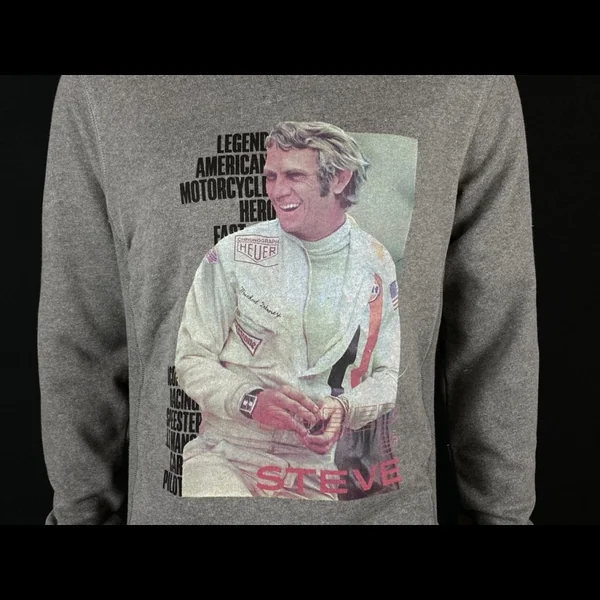 Pull Steve McQueen Snyder Break Le Mans Gris H21403 - homme