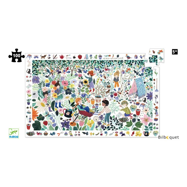 Puzzle observation 1000 Fleurs (100 pièces)