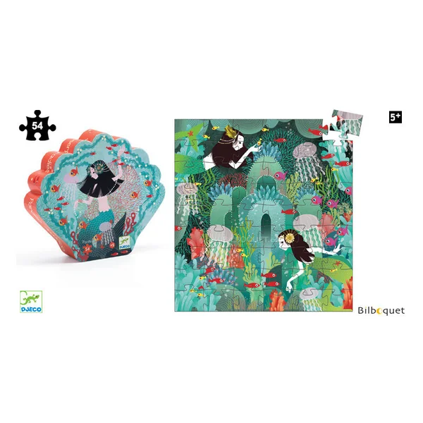 Puzzle Silhouette Paradis aquatique 54 pièces