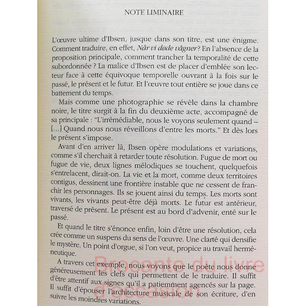 Quand nous nous réveillons d'entre les morts