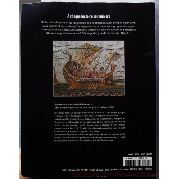 Revue L'histoire 'Eternels Héros De La Mythologie-