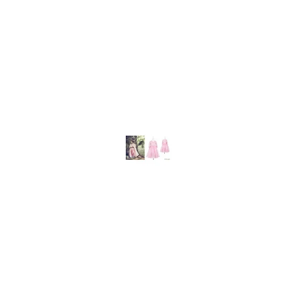 Robe rose Aline - Déguisement fille