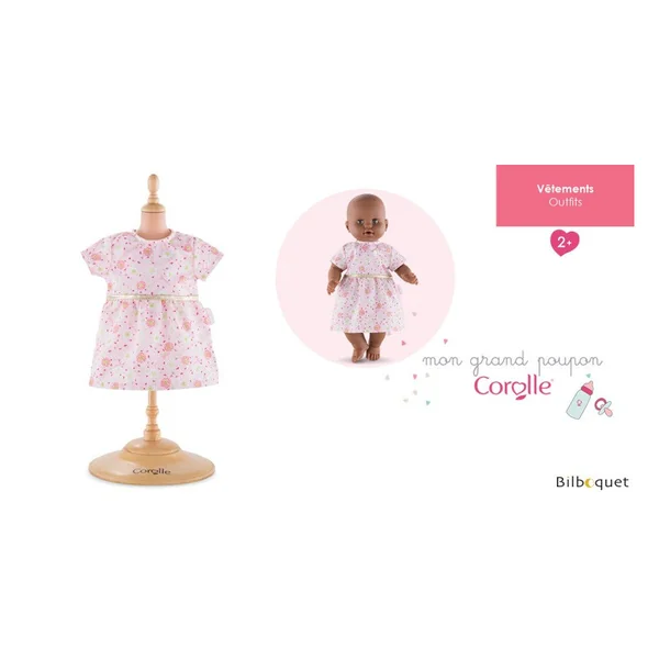 Robe rose - Mon grand poupon Corolle 36cm