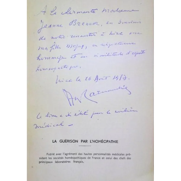 Roger Larnaudie,... La Guérison par l'homéopathie