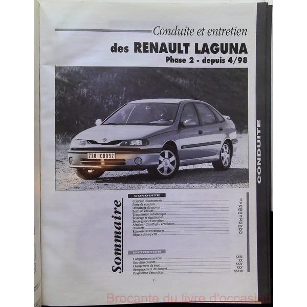 Rta 634.1 renault laguna phase 2