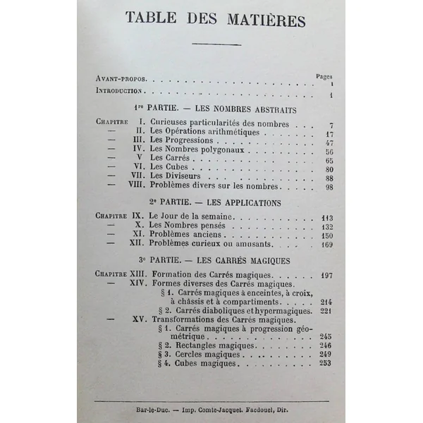 Récréations arithmétiques