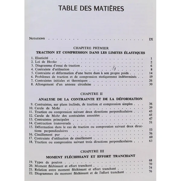 Résistance des matériaux