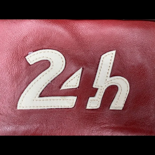 Sac Messenger bandoulière cuir 24h Le Mans - Rouge 26063