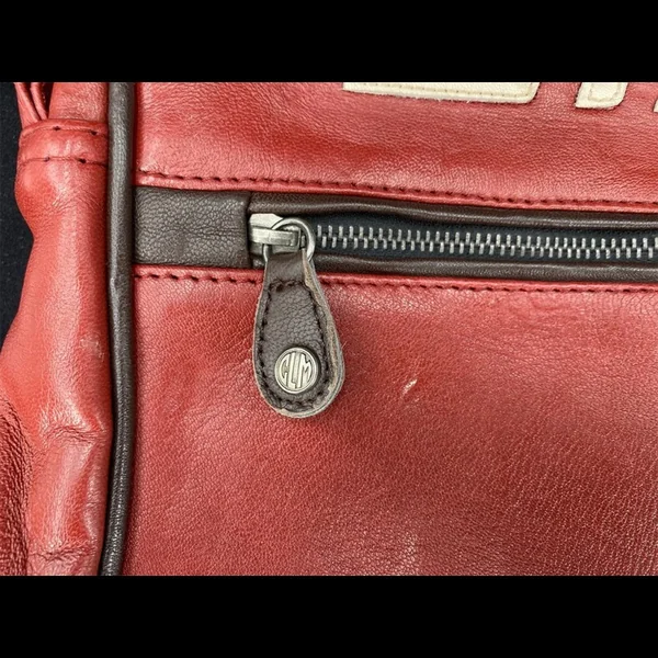 Sac Messenger bandoulière cuir 24h Le Mans - Rouge 26063