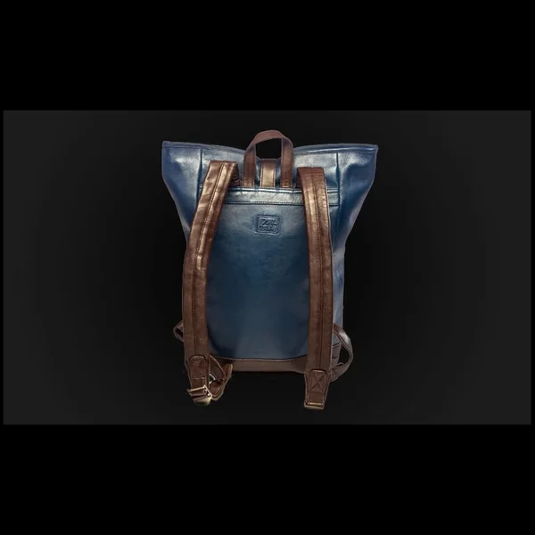 Sac à dos cuir 24h Le Mans - Bleu Royal 26064
